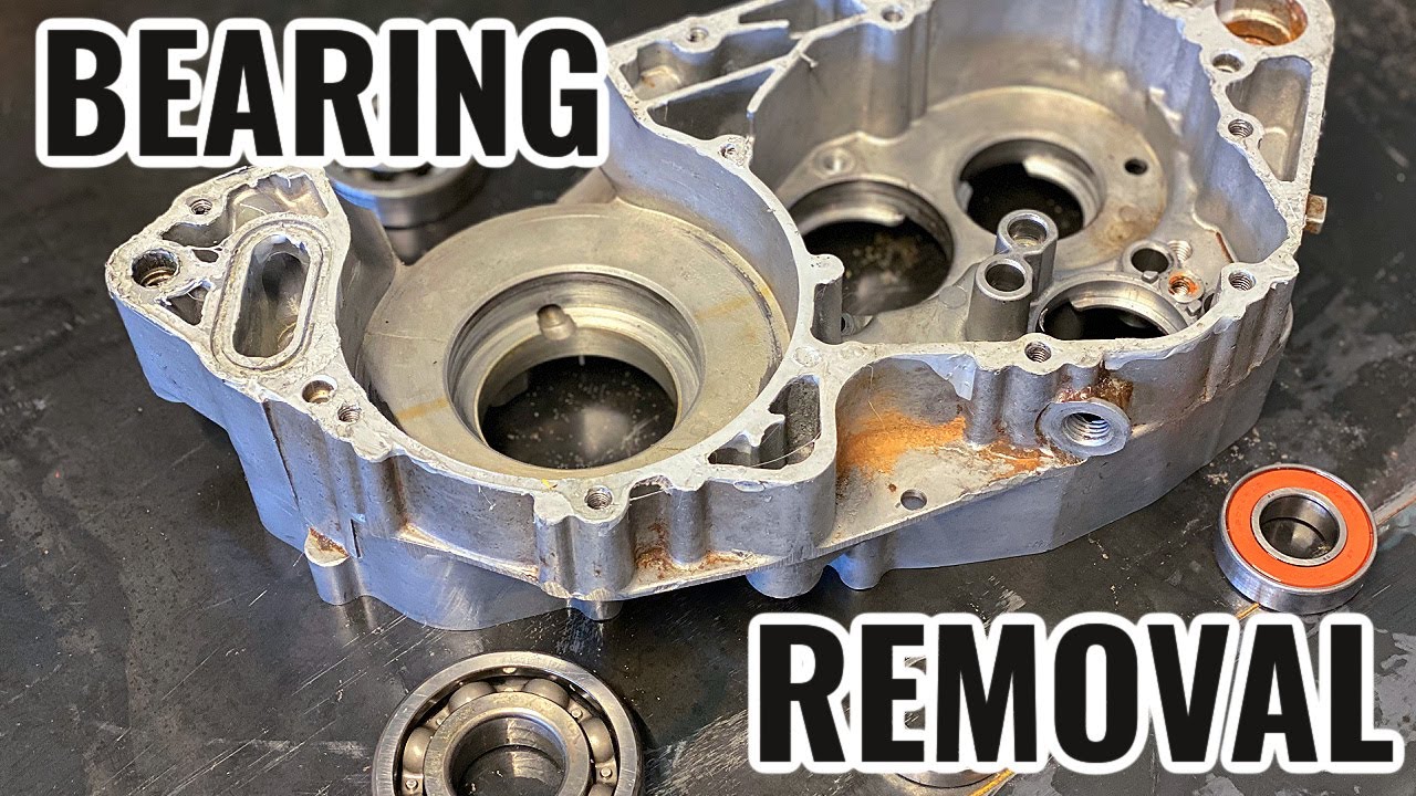 HOW TO: Remove Bearings from Dirt Bike ENGINE CASES
