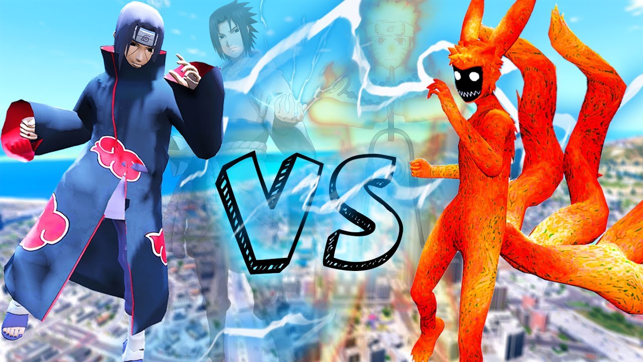 NARUTO VS ITACHI FIGHT DIE ITACHI IN GTA 5 | NARUTO KURAMA VS ITACHI SASUKE UCHIHA IN GTA5 TAMIL !