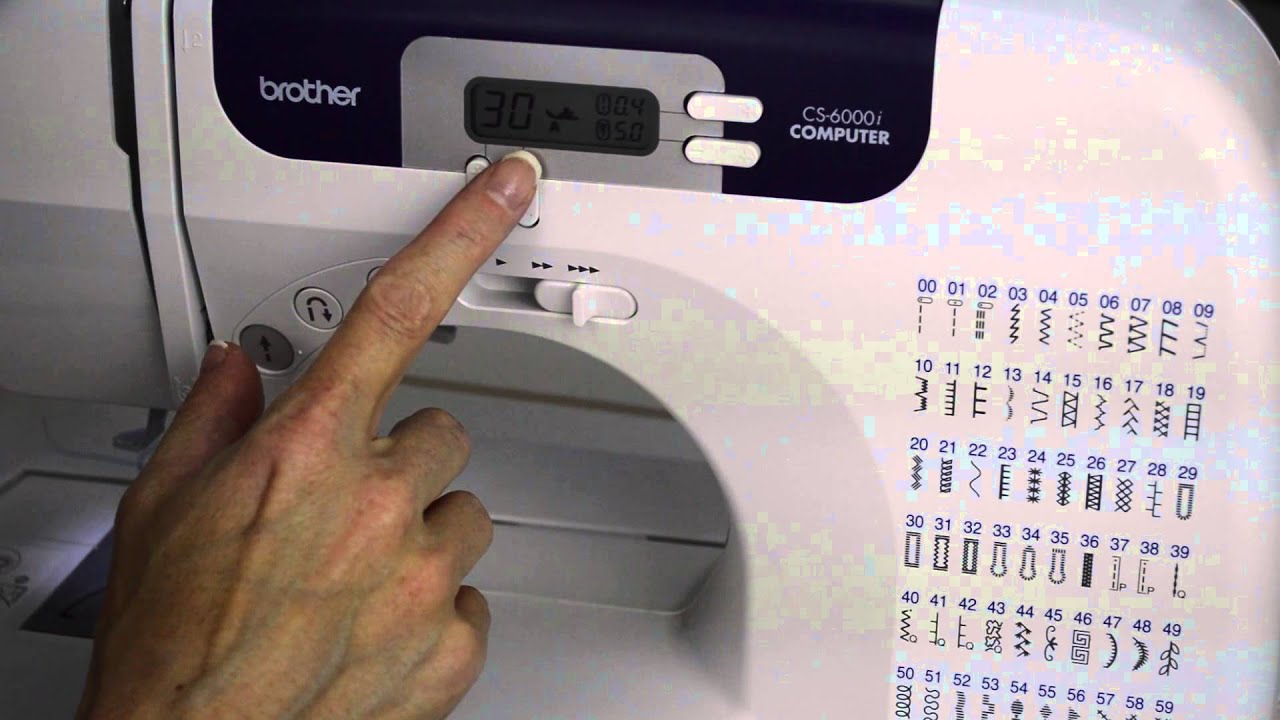 Brother CS 6000i 19 Выбор строчек