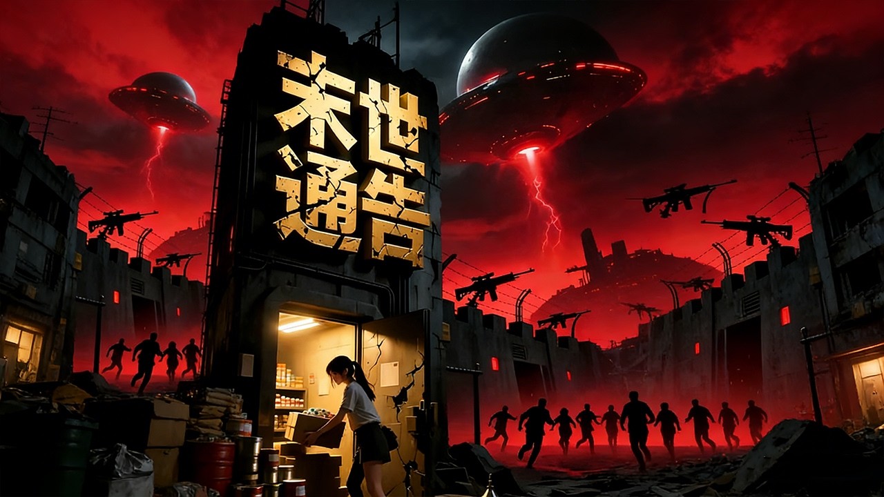ENG SUB 🔥【全網首發】《末世通告》顶级黑客为救世，晚8点强行插播末世倒计时！官方连夜删帖，网友连夜囤货。80天后，幸存者跪谢：大佬，你还缺徒弟吗？#热血#程序员逆袭#末世降临#漫剧#赛博剧场