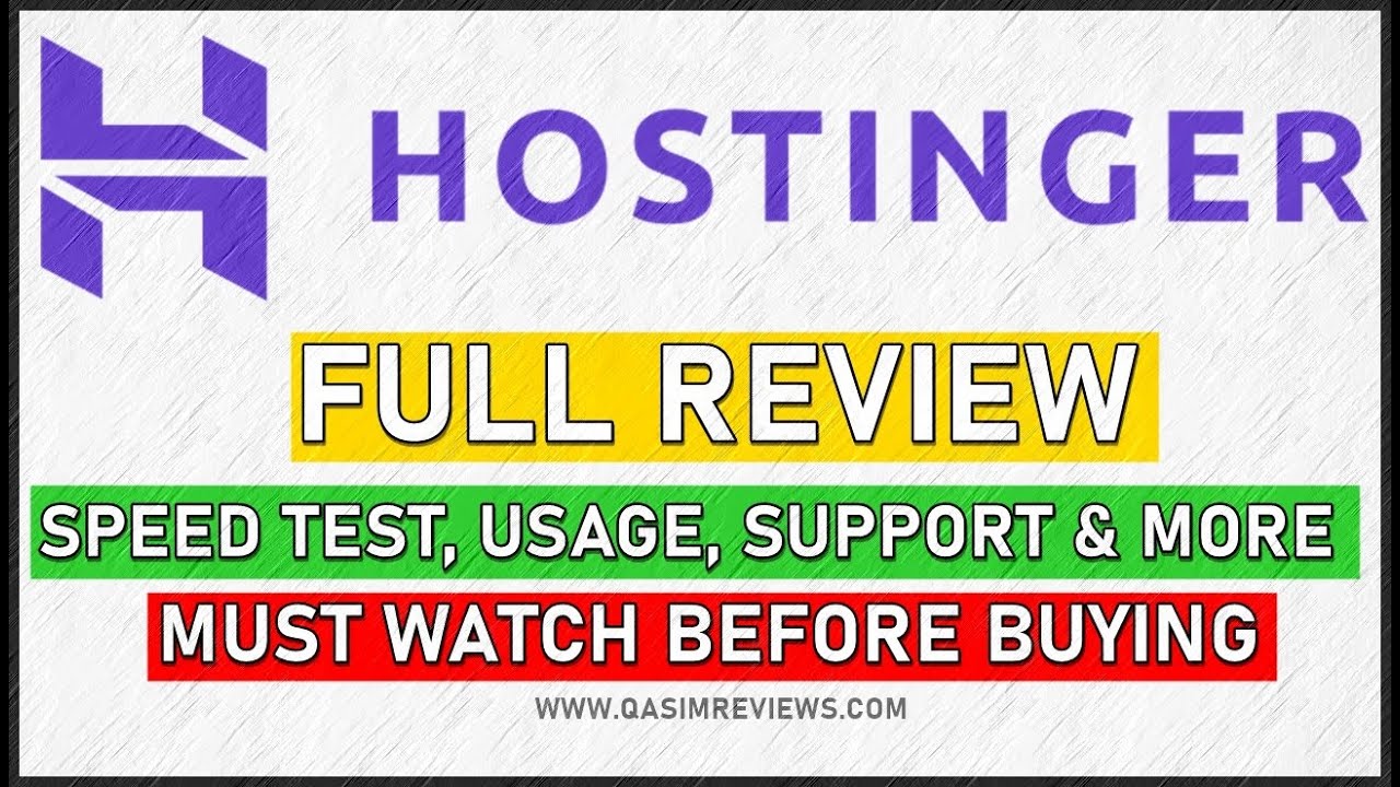 Hostinger Review 2026 - Pros & Cons, Speed Test, Demo, Support & Details of Hostinger