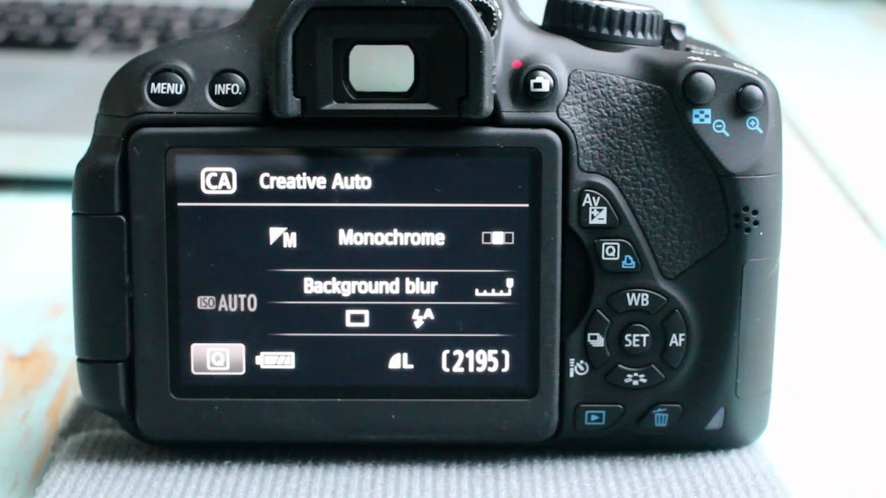Руководство по основным режимам на диске управления для Canon T4i(650D)