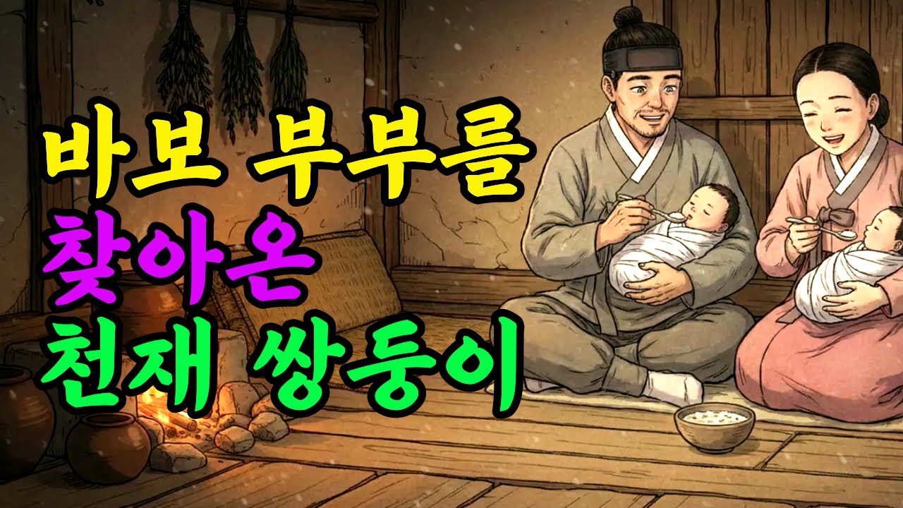 스님이 바보 부부에게 점지해준 쌍둥이 남매, 그 쌍둥이의 정체는? | 야담 옛날이야기 오디오북 수면동화 전설 민담 사연
