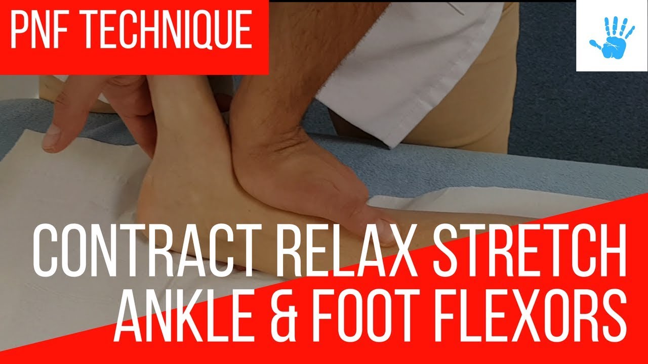 PNF TECHNIQUE CONTRACT RELAX STRETCH - ANKLE FOOT FLEXORS (US-FR)