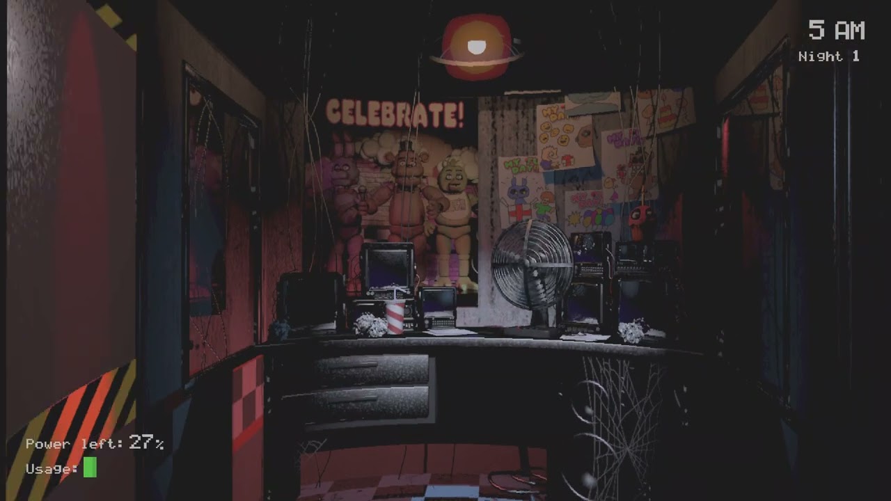 Five Nights at Freddy'1 noches 1 y 2 #fnaf#terror