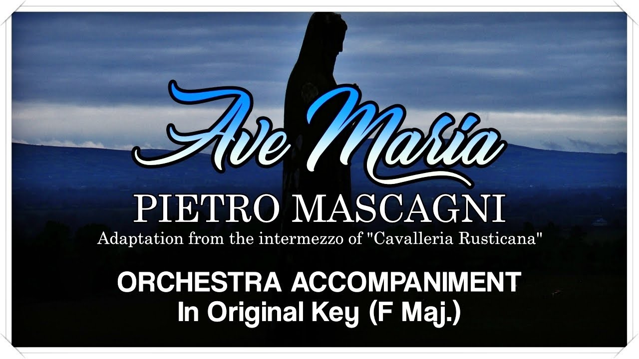 AVE MARIA (Mascagni) | Instrumental Minus-One/Karaoke