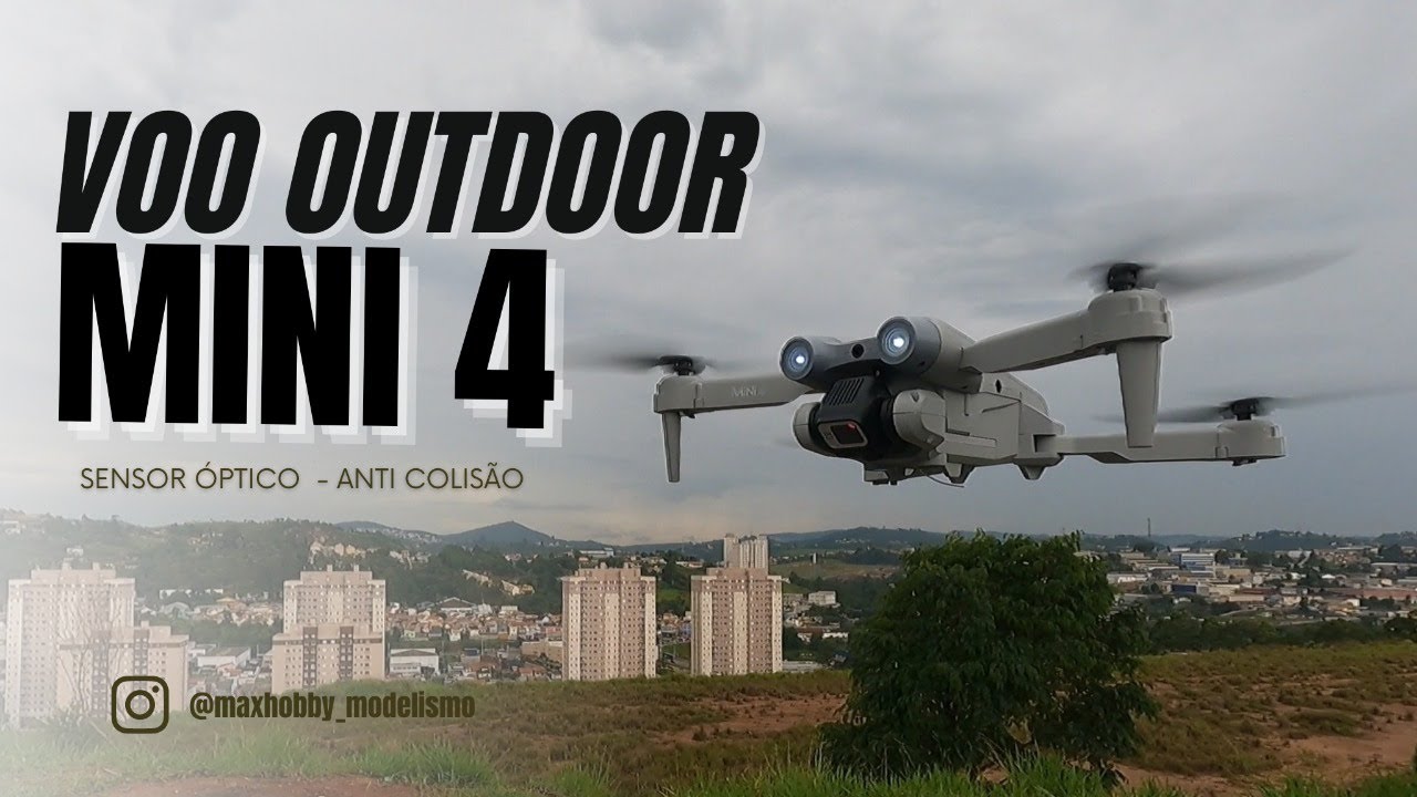 LSRC MINI 4 - MELHOR DRONE BARATINHO DA CHINA!! TESTE DE VOO SENSOR E C&Acirc;MERA