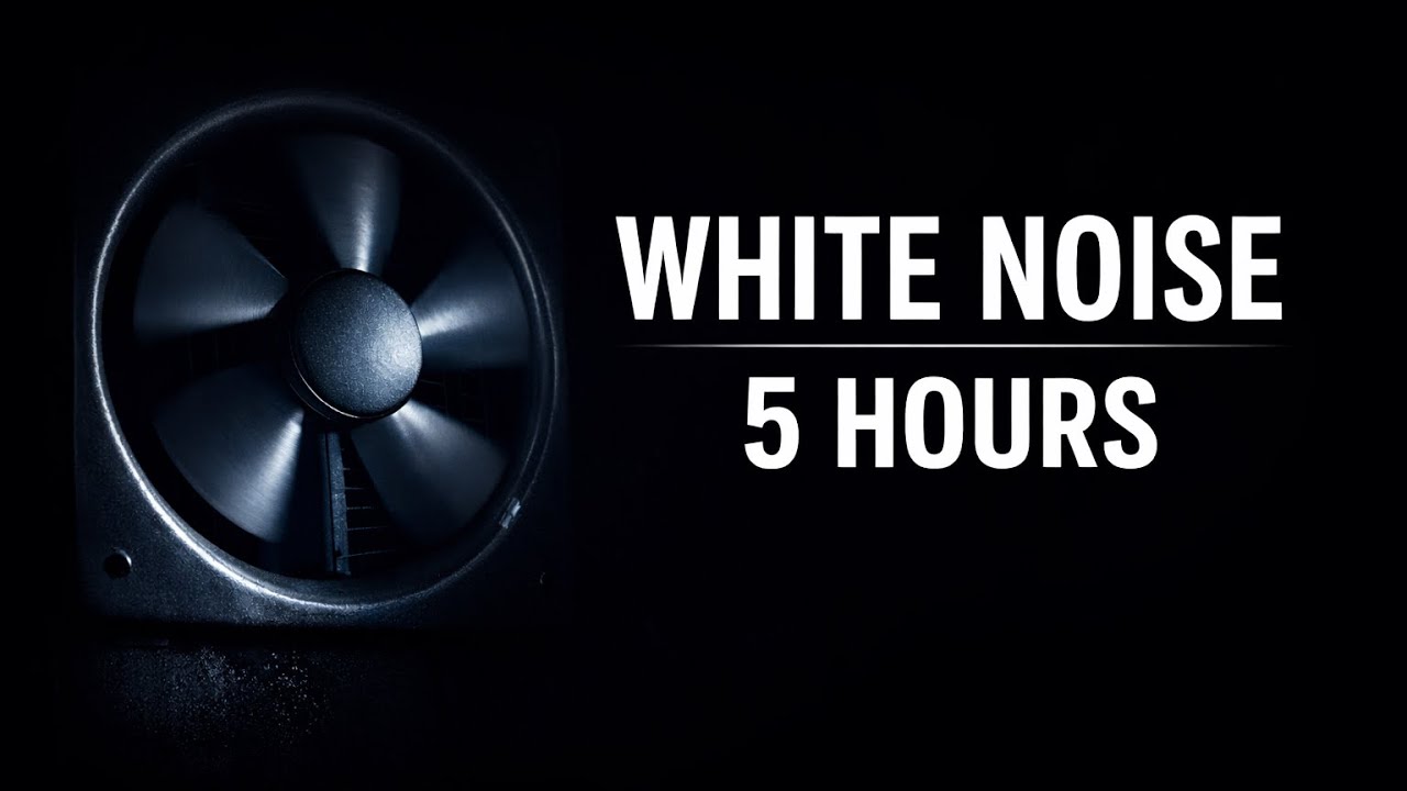 White Noise for Deep Sleep (5 Hours) | Relaxing Fan Sound for Studying & Focus