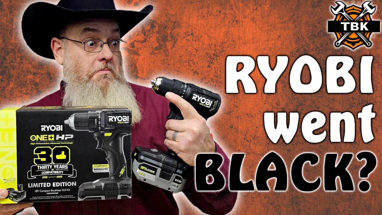 Wait... Since WHEN is Ryobi BLACK?! 😳 30-Year Anniversary Tool Unboxing