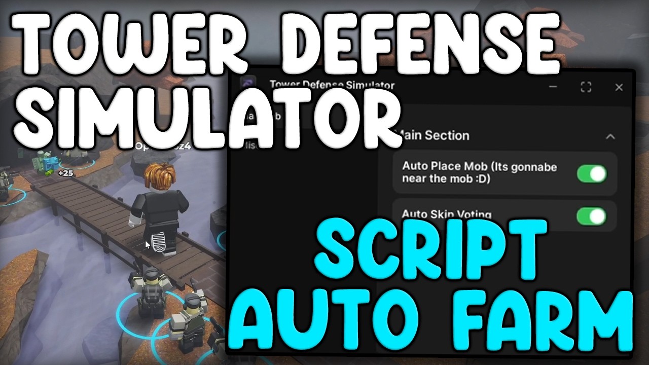 [🏮ОБНОВЛЕНИЕ] Скрипт для Tower Defense Simulator: автоматическая ферма, макрос, автоматическое ра...