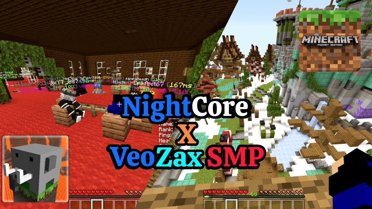 NightCore X VeoZaxSMP | Craftsman 0.14.3 & 0.15.10 Servers