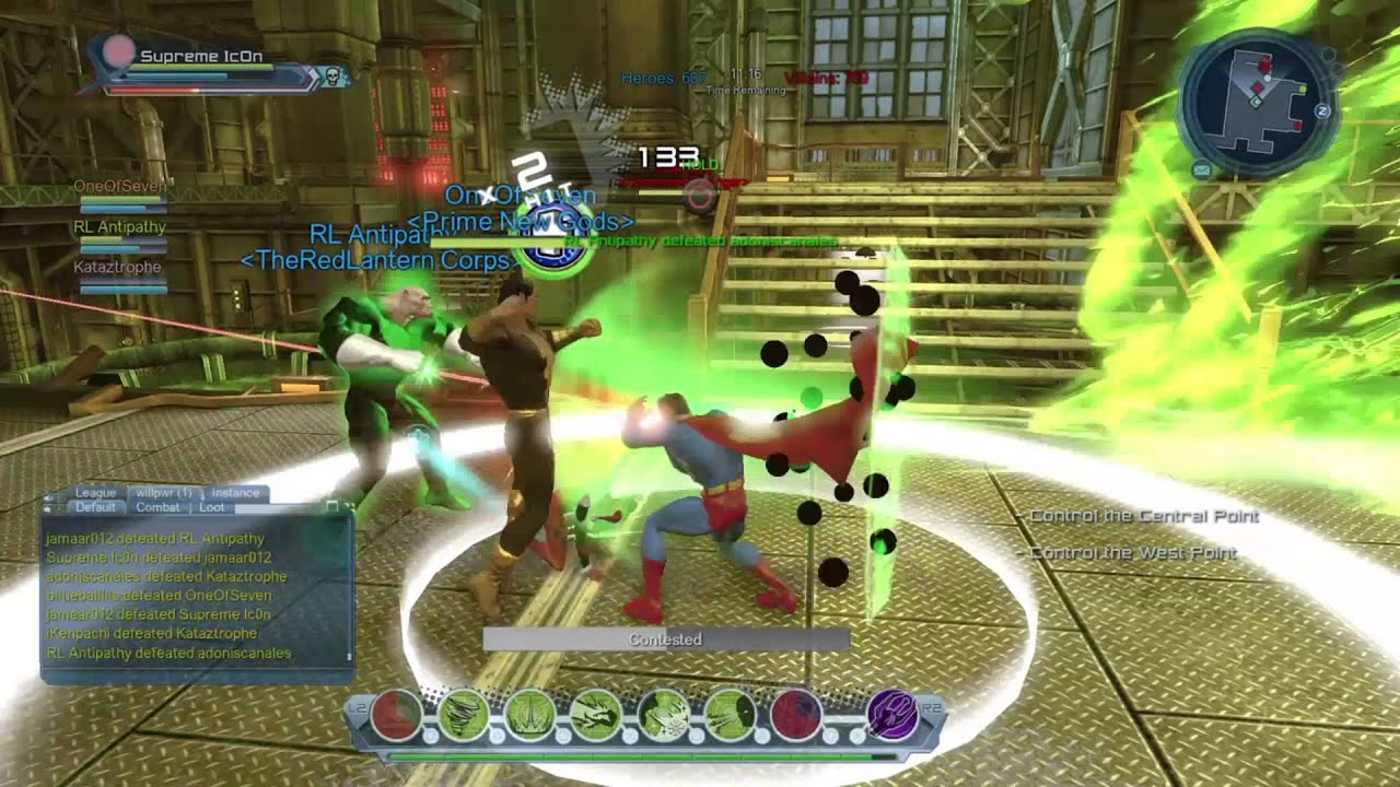 Superman DCUO Legends PvP Ace Chemicals 4 vs 4