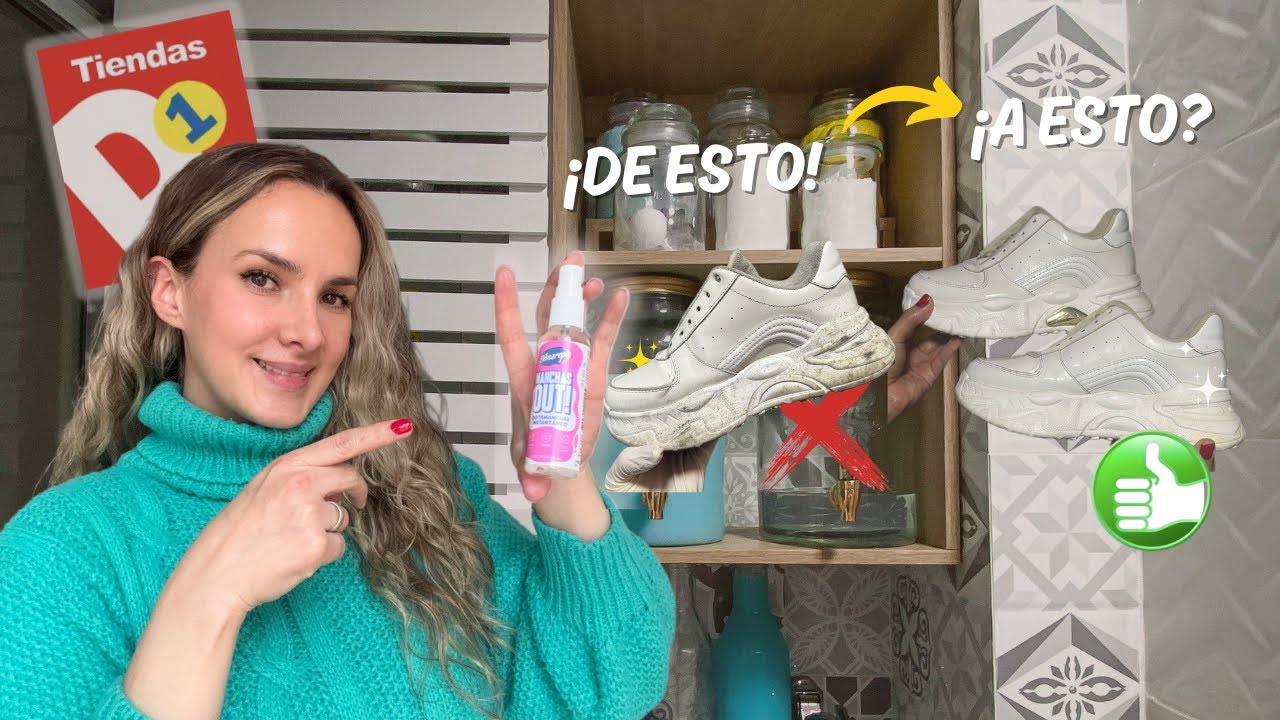 Descubrí ESTE Quitamanchas⚡️:De Tenis MUGROSOS a LUSTROSOS & Nueva bandeja ESTACIÓN Lavaplatos 🪬