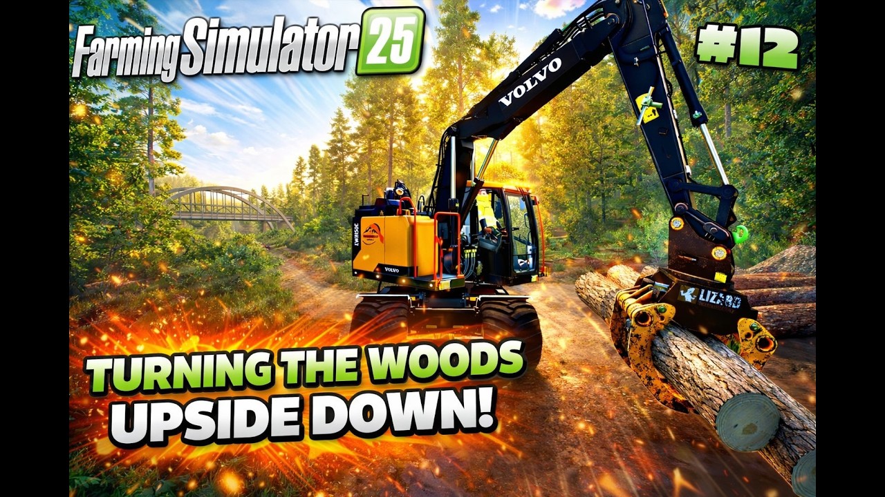 FS25 - Ep12 🚧 Building a new construction site!🚧 Volvo EC300 - Volvo Ewr150 #silverrunforest