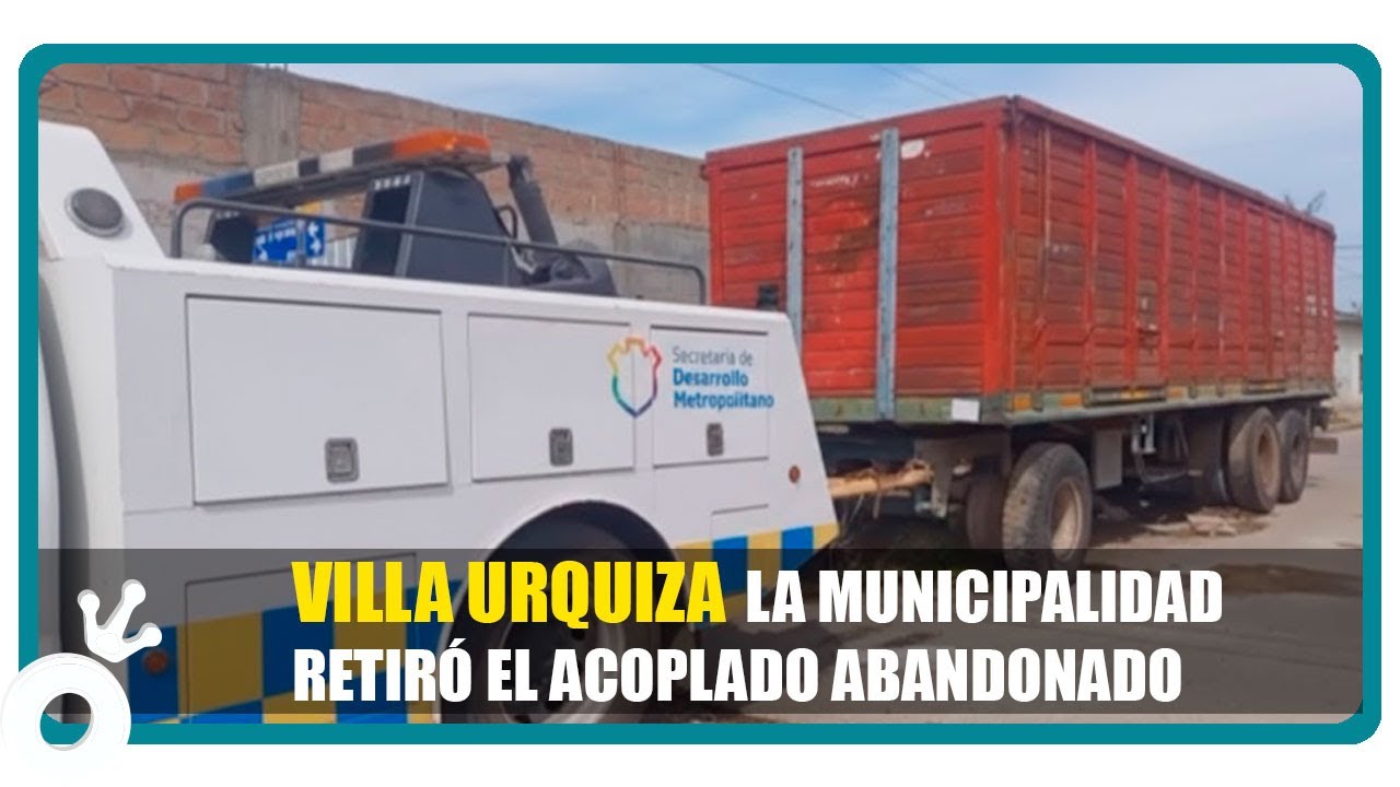Villa Urquiza: Retiraron el acoplado abandonado que fue un foco de inseguridad por 10 años