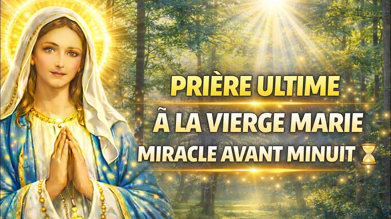 CETTE PRIÈRE VA DISPARAÎTRE ⏳ MARIE Agit Et ENVOIE TON MIRACLE 💫