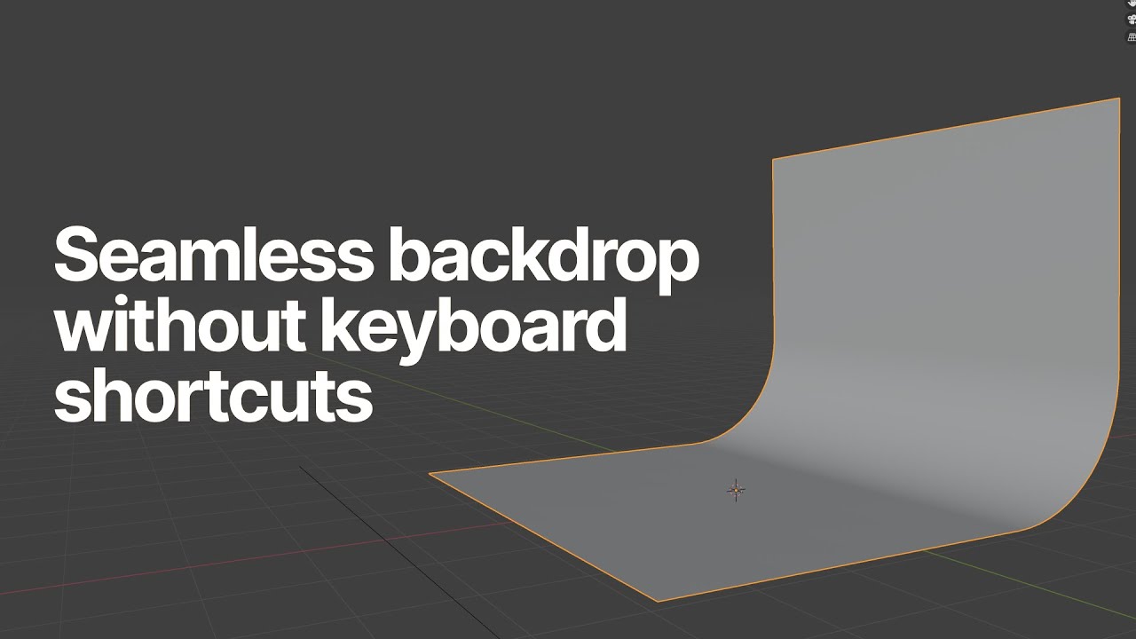 Seamless Backdrop In Blender - The Easy Way