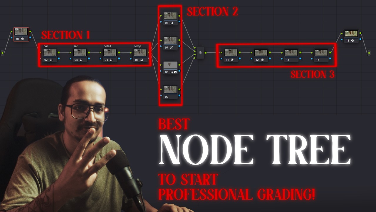 Building My Node Tree & Matching a Reference Look | DaVinci Resolve 20 Color Grading for Beginners