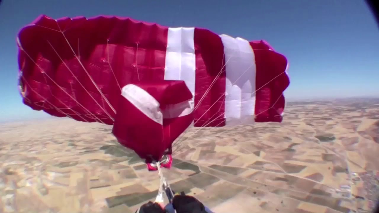 High speed Skydiving parachute rotating malfunction at Skydive Lilo in Spain