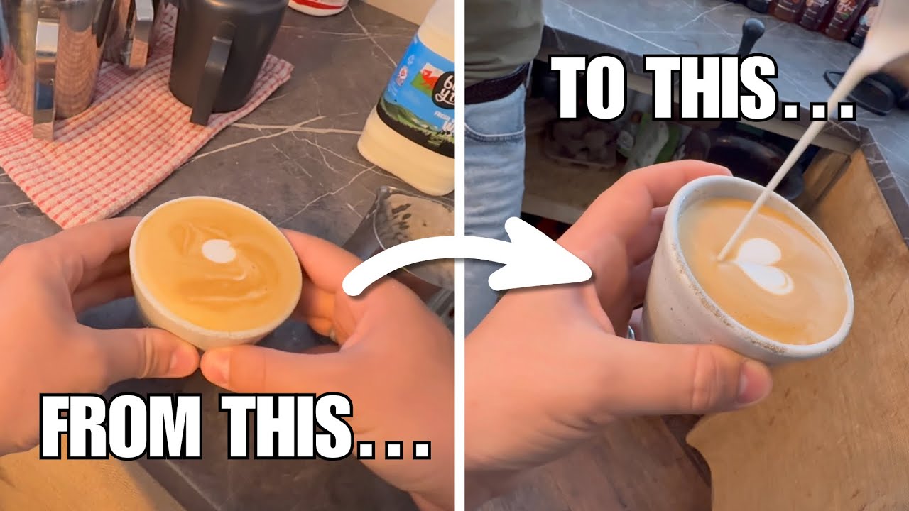 POV- Training Volunteers latte art at a Charity Cafe! 
