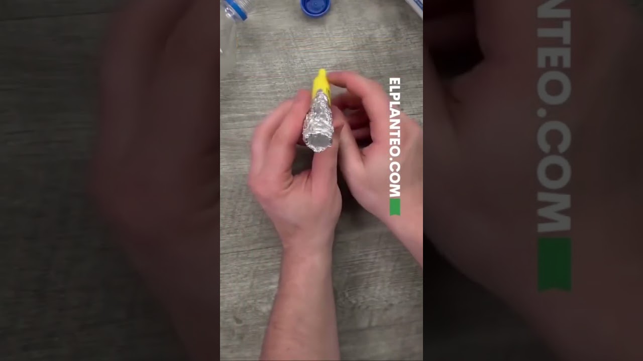 PIPA de AGUA para FUMAR: CASERA y F&Aacute;CIL de HACER #shorts