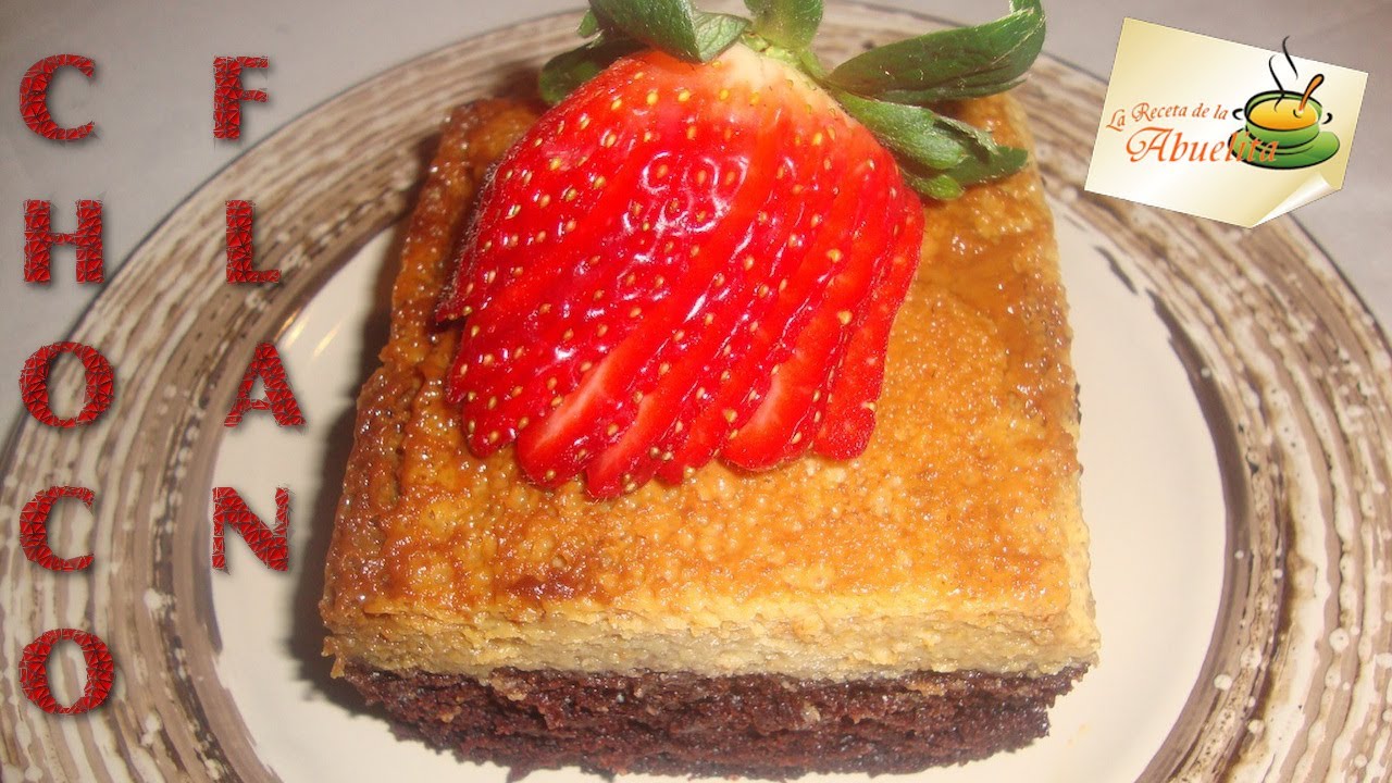Receta de pastel imposible o Choco flan - La receta de la abuelita