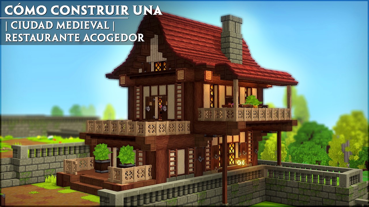Cómo Construir Un Restaurante Acogedor | Ciudad Medieval | Tutorial de Hytale