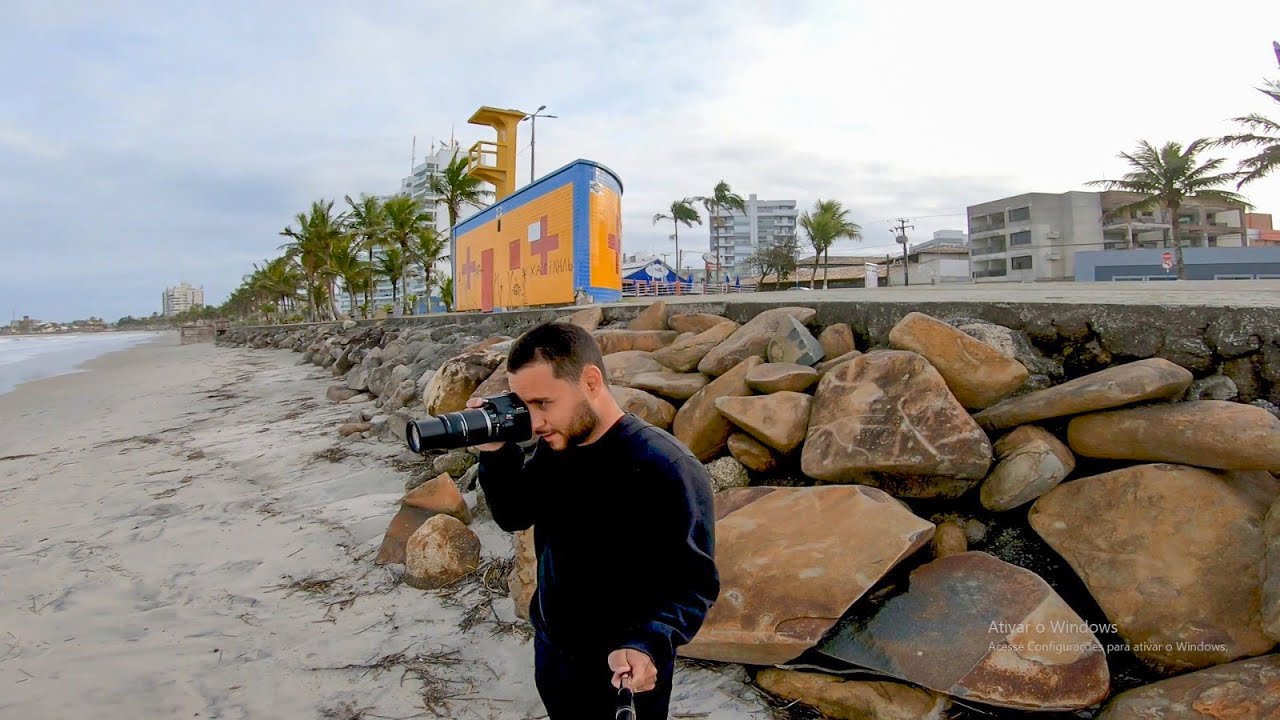 Vida de Fotógrafo de Surf, Fotografia Esportiva com Canon SL2 e lente Canon 55-250mm com IS