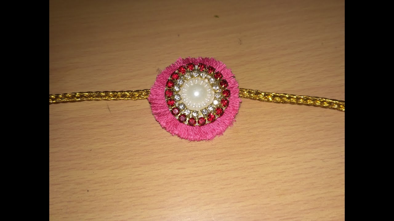 Silk thread rakhi making