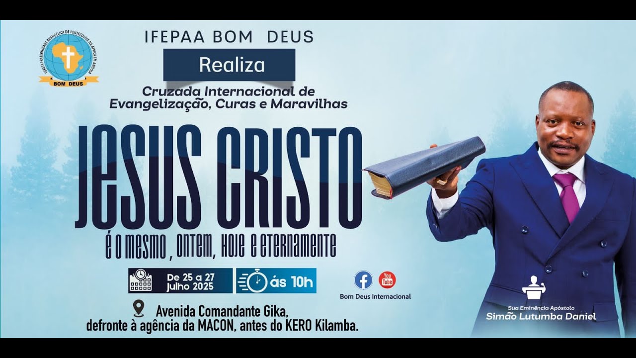 1º DIA DA CAMPANHA INTERNACIONAL DE CURAS E MARAVILHAS.