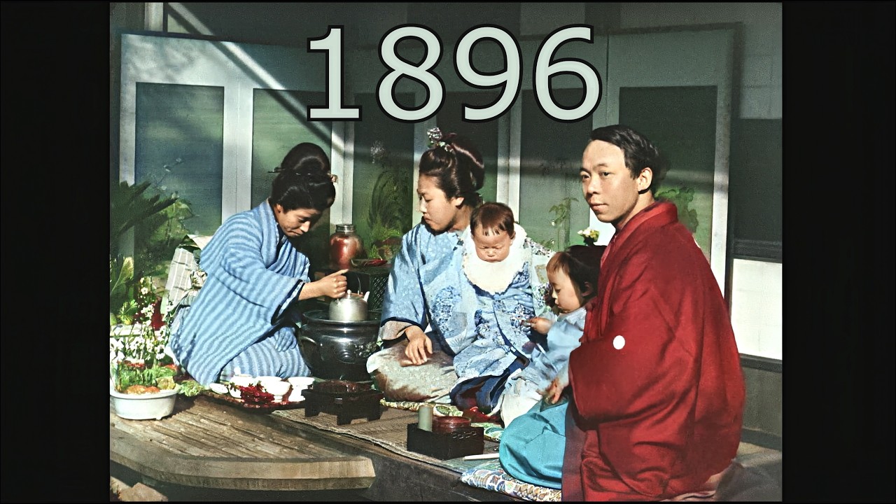 (1896, 4K, 60fps) A Quiet Moment in Meiji Japan: Tea and Family Life.