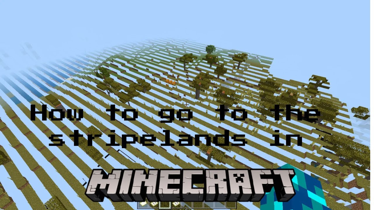How to go to the Minecraft Stripe lands (Bedrock edition) #farlands #minecraft
