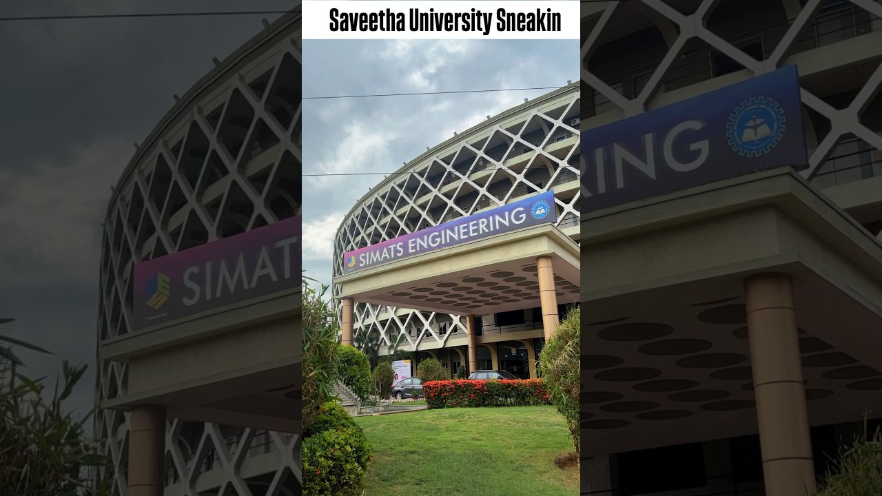 #chennai Hidden city inside this college⁉️🤔 | #Saveetha University Sneakin💨✅ | #rtr #rtrvlogs