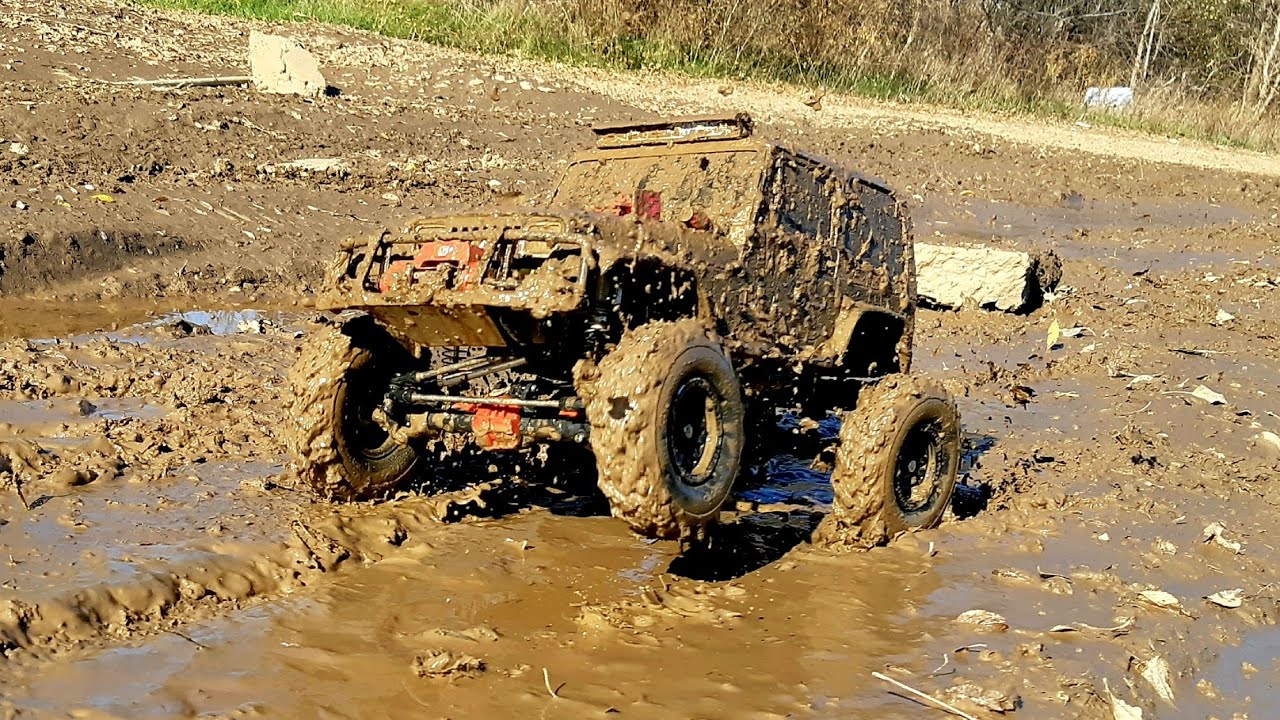 #scx102 YJ Jeep Epic Mud Bog @ a random mud pit