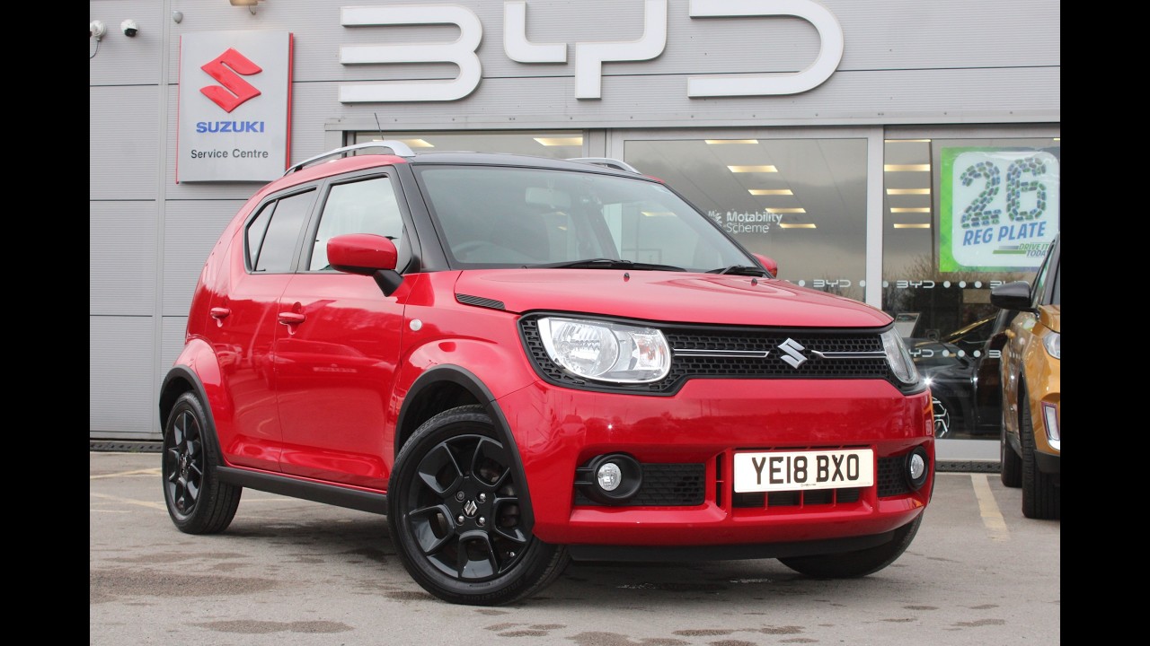 YE18 BXO Suzuki Ignis SZ-T 1.2 4dr Fervent Red/Black Roof 2018