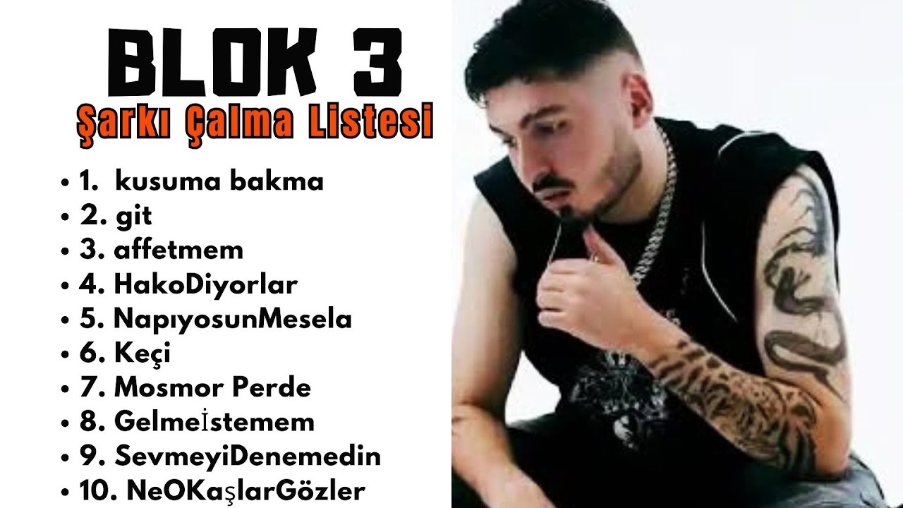 Blok 3❤️ Şarkı Çalma Listesi | Karışık Şarkılar | Öne Çıkan Şarkılar | KUSURA BAKMA💘🎶
