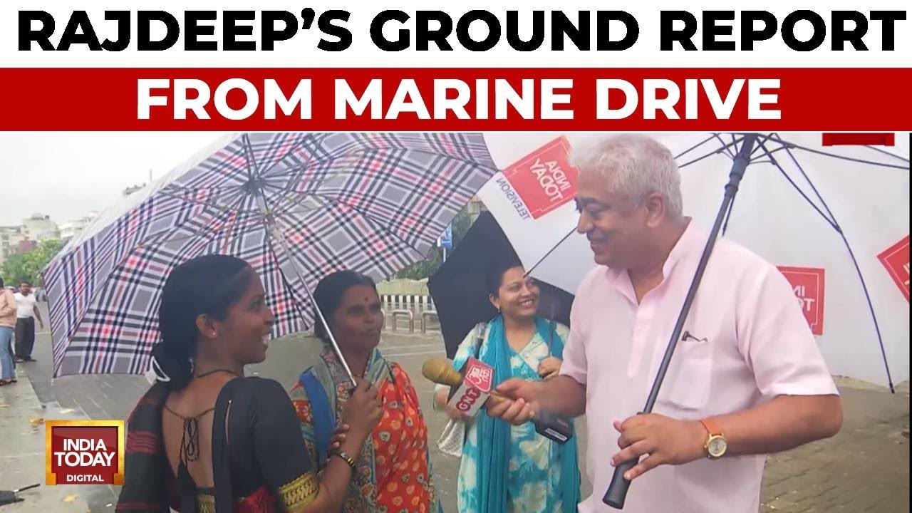 Rajdeep Sardesai's Ground Report From Marine Drive: Monsoon Arrives Early, Crowd Embraces The Rain