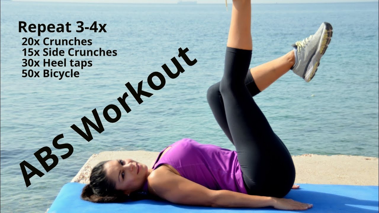 ABS WORKOUT - Beginner 01 - Κοιλιακοί - Γυμναστική στο σπίτι