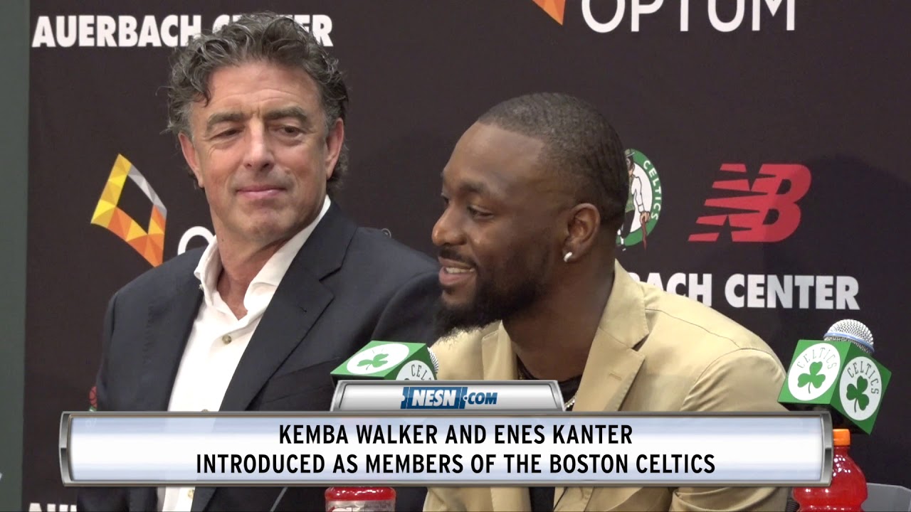 Kemba Walker And Enes Kanter Introduced As Members Of The Boston Celtics