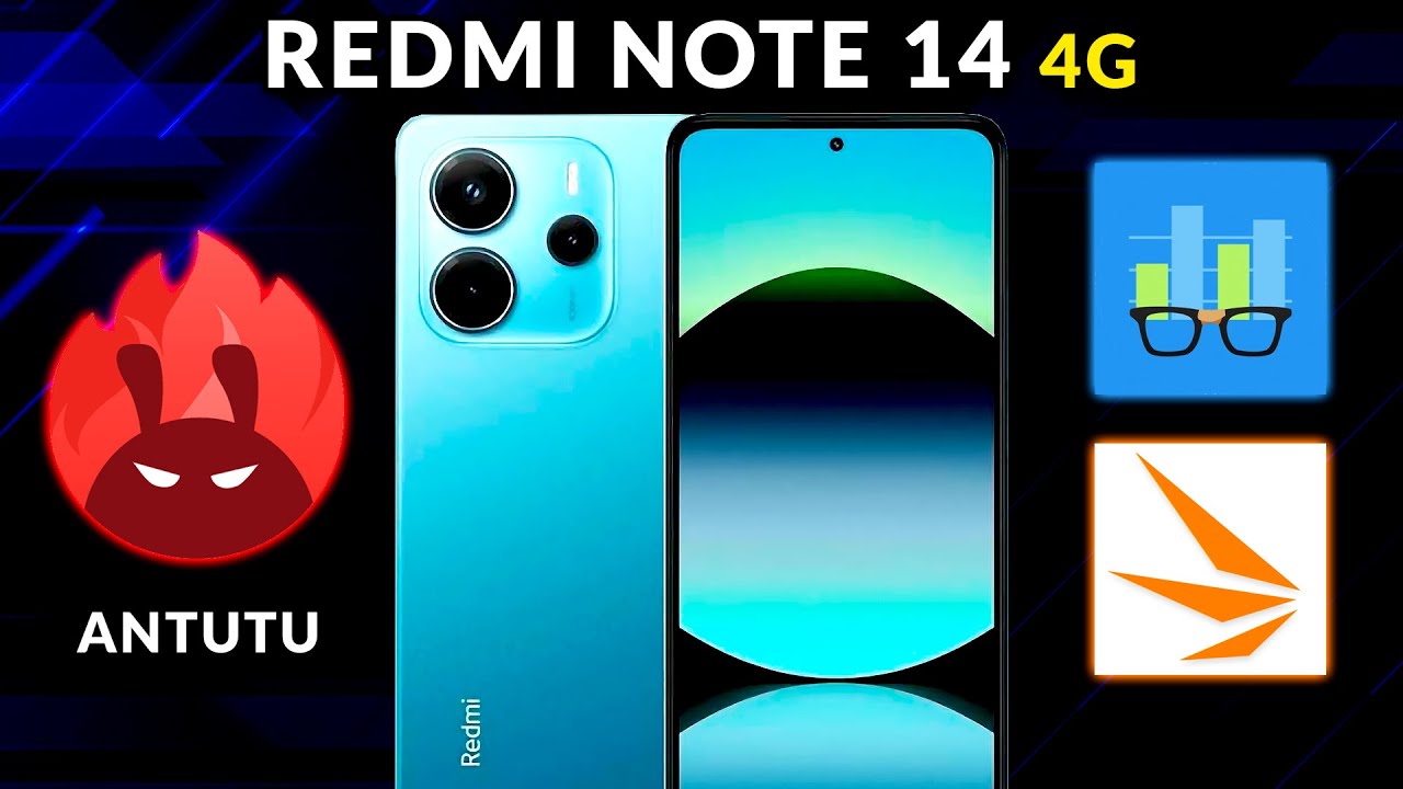REDMI NOTE 14 4G EM BENCHMARKS - ANTUTU V10, GEEKBENCH 6 E 3DMARK