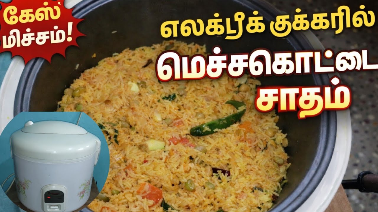 கேஸ் இல்லாமலே சூப்பரா மொச்சகொட்டை சாதம் | Electric Cooker Recipe Tamil