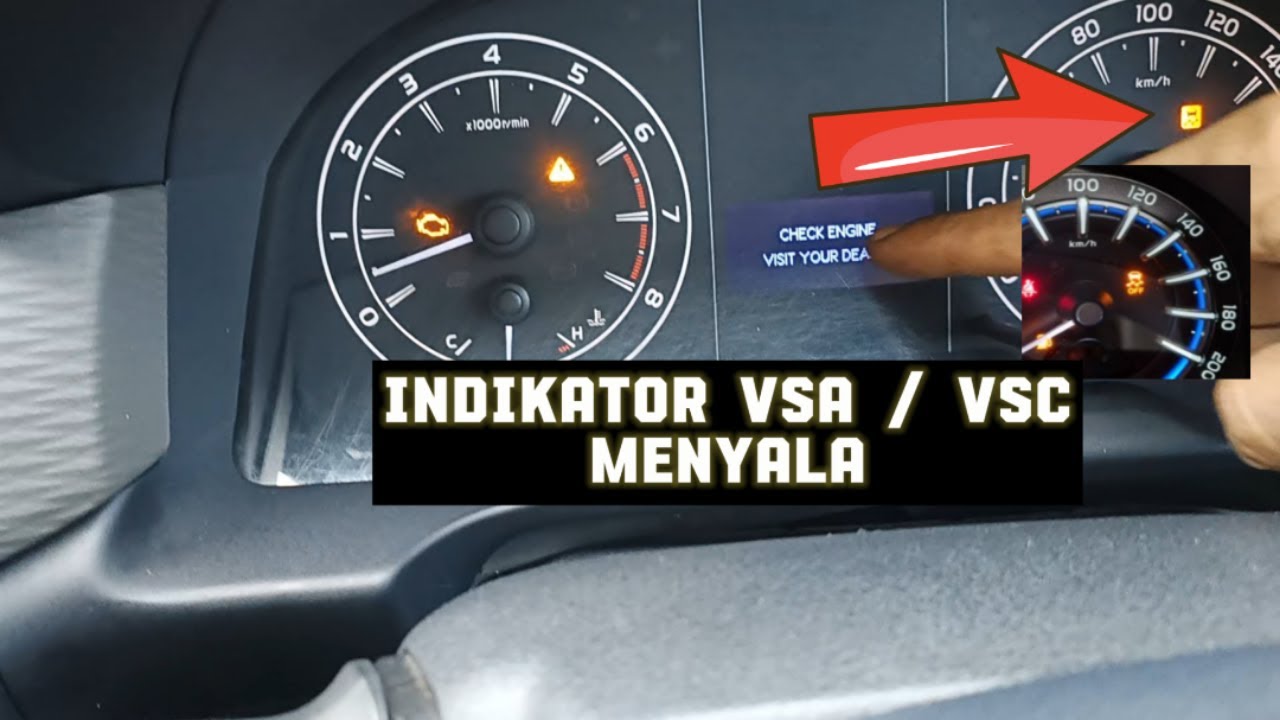 Toyota DTC P0500, indikator vsa/vsc menyala