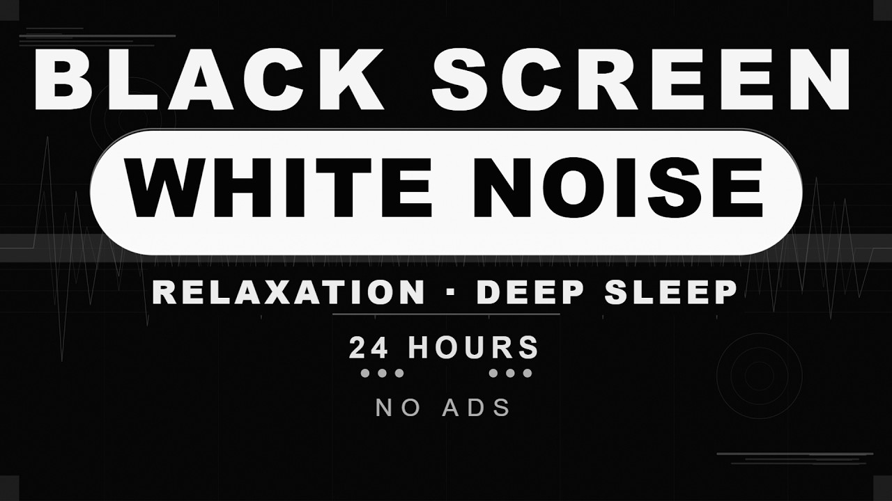 White Noise Black Screen | Sleep Instantly | Noise Blocking Sound