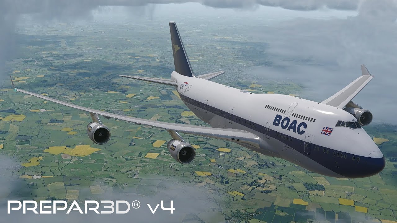Prepar3D v4.4 | London to San Diego | EGLL-KSAN | PMDG 747-400 | P3D