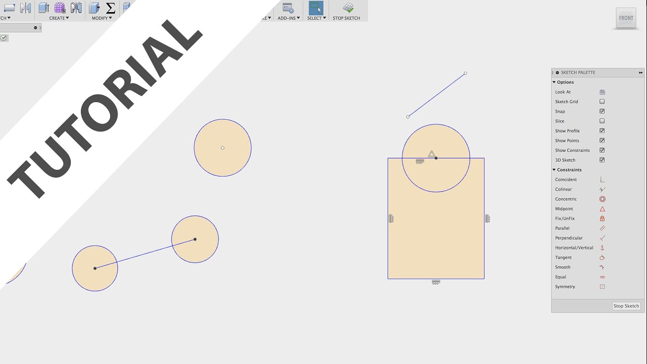 Fusion 360: Sketch Constraints
