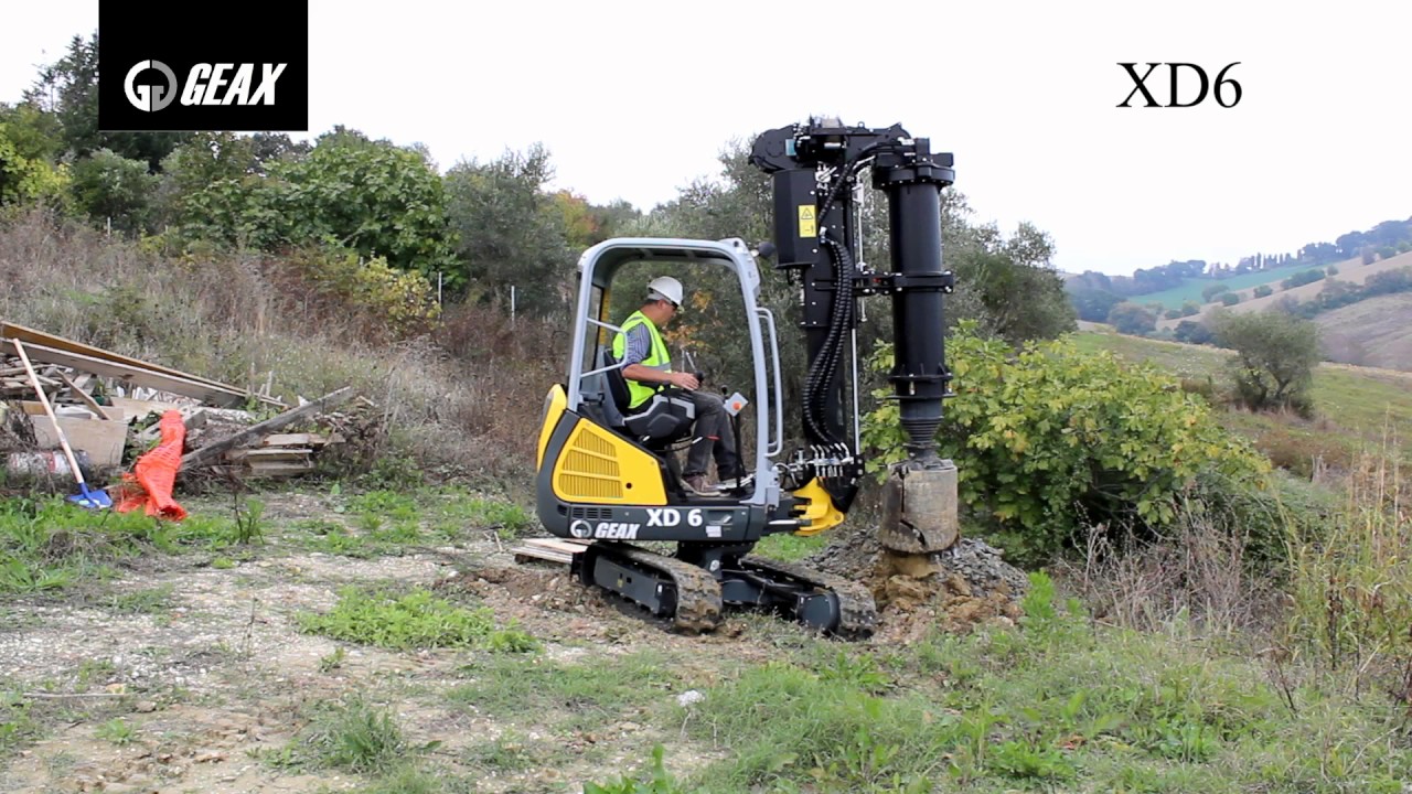 GEAX XD6 mini piling rig