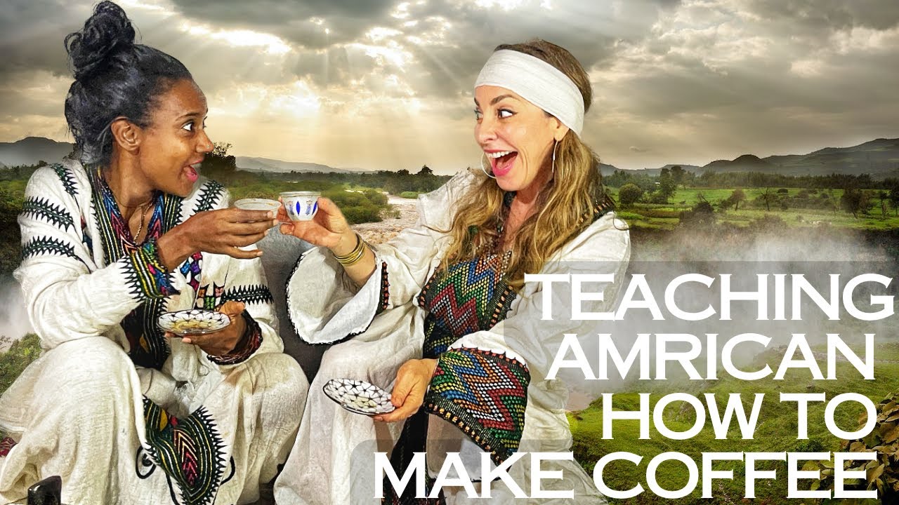 American making Ethiopian coffee ceremony. @Zann Parker