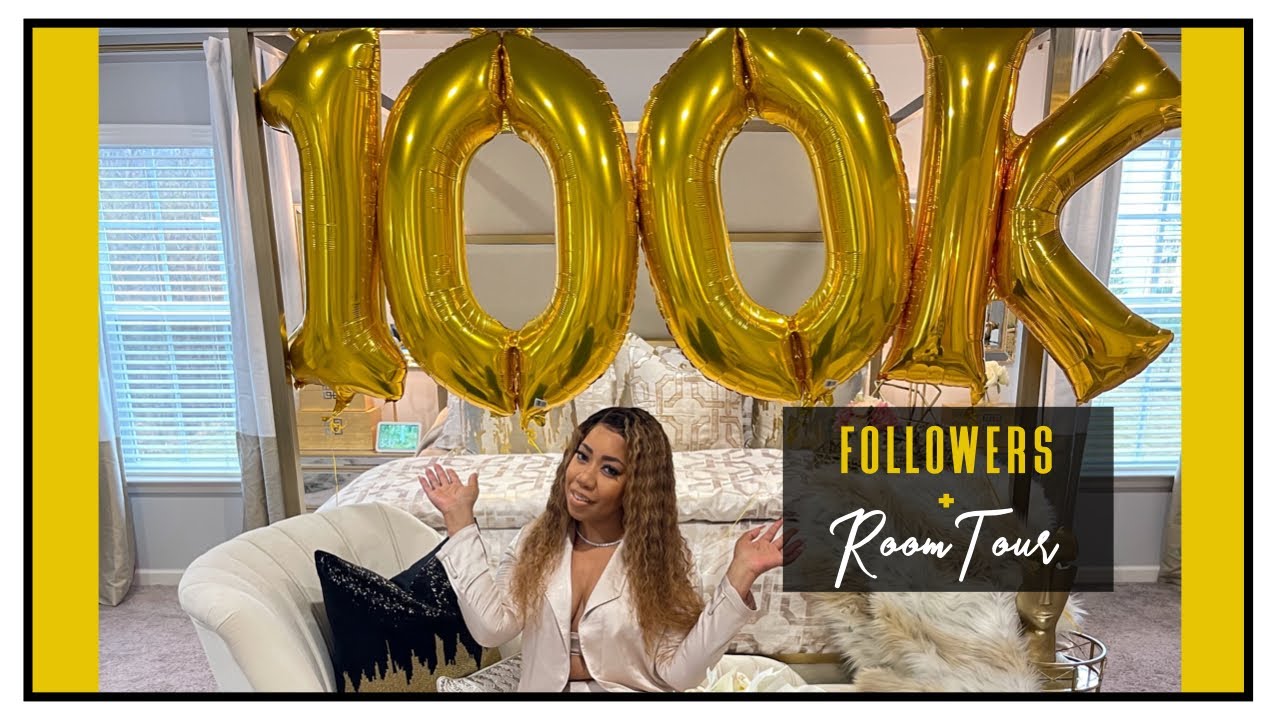 100K FOLLOWERS ON INSTAGRAM + BTS  BEDROOM TOUR