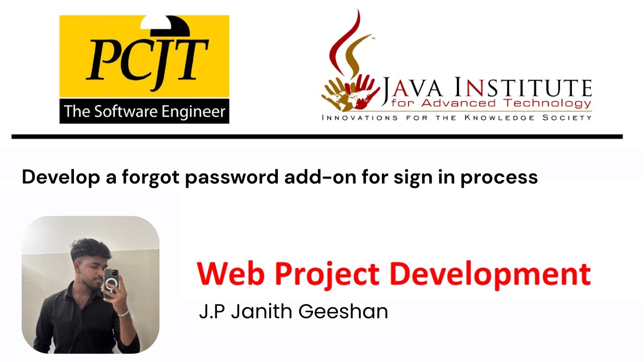 Develop a forgot password add-on for sign in process