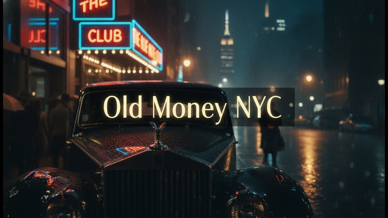 1940s Classic Jazz & Rain 🌧️ Elegant Old Money City Night Ambience | Deep Sleep & Focus Noir Jazz